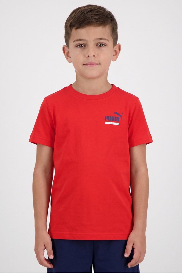 Kids Boy Sportswear Fit Short Sleeve Outdoor T-Shirt, Red