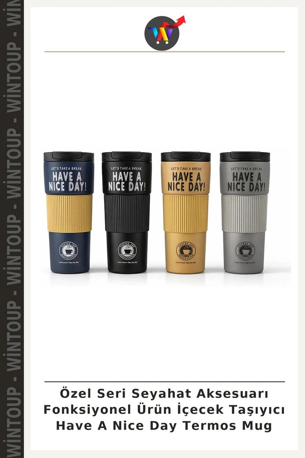 Special Edition Travel Accessory: Functional Product—Have A Nice Day Thermal Travel Mug