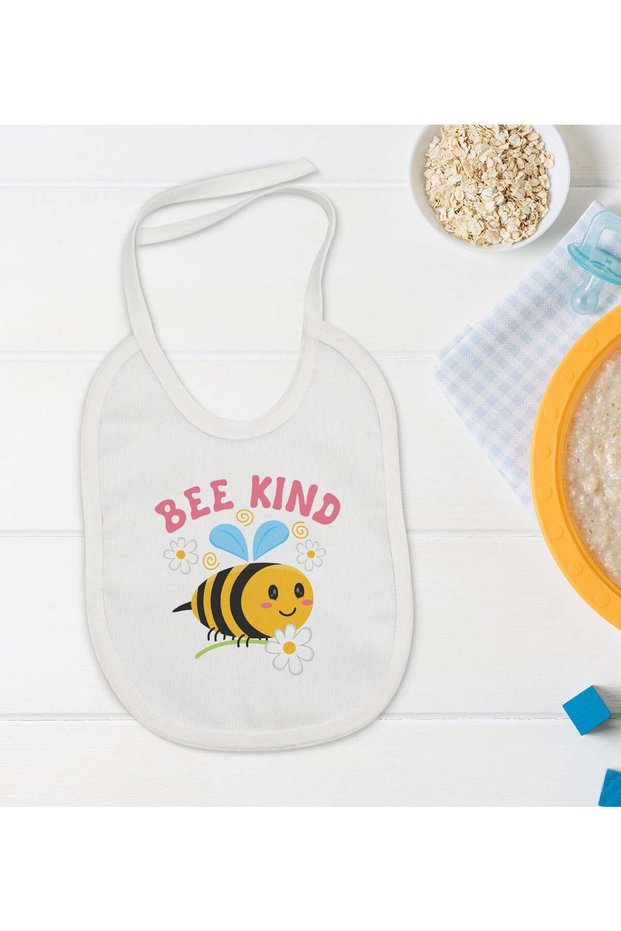 BK Kids Bee Kind Designer Baby Bib - Model 1