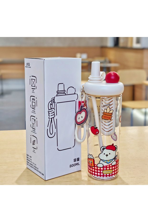 Plastic Handle Straw Cup Large Capacity Tea Infuser Office Home
