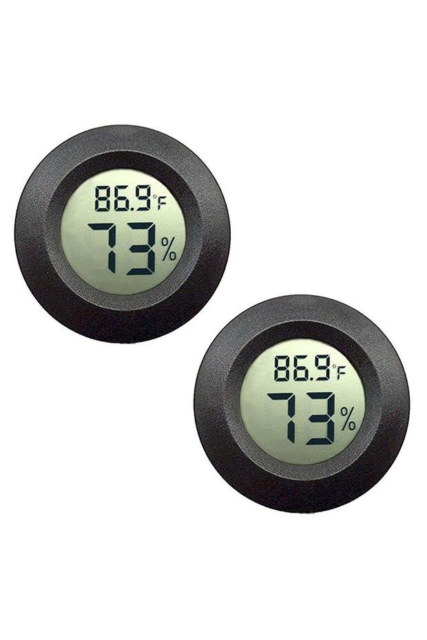 Mini Digital Thermometer Hygrometer, 2 Pack Indoor Outdoor Humidity Meter
