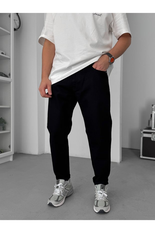 Black Basic Boyfriend Jeans GJ-17082/17249