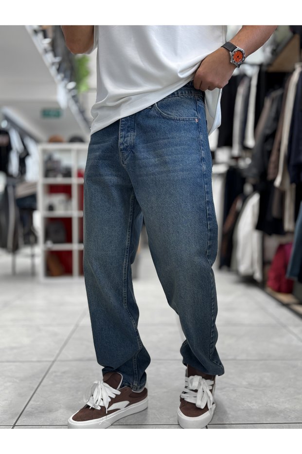 Blue Washed Baggy Jeans WE-3315/3339/3393