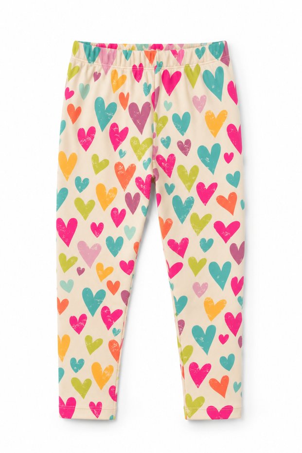 Transitional Colorful Girls' Leggings (Ages 3–8)