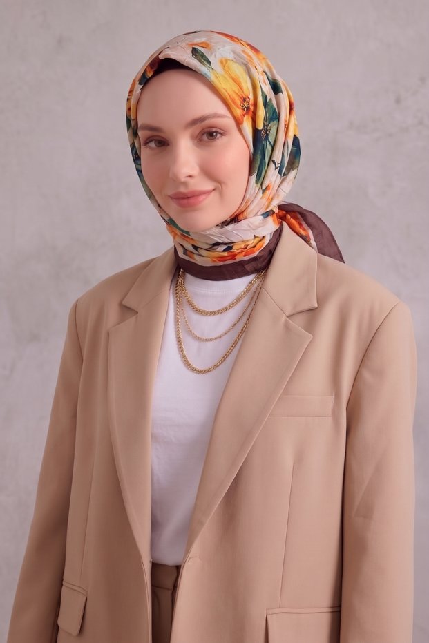 Patterned Bamboo Crash Scarf SPE-87