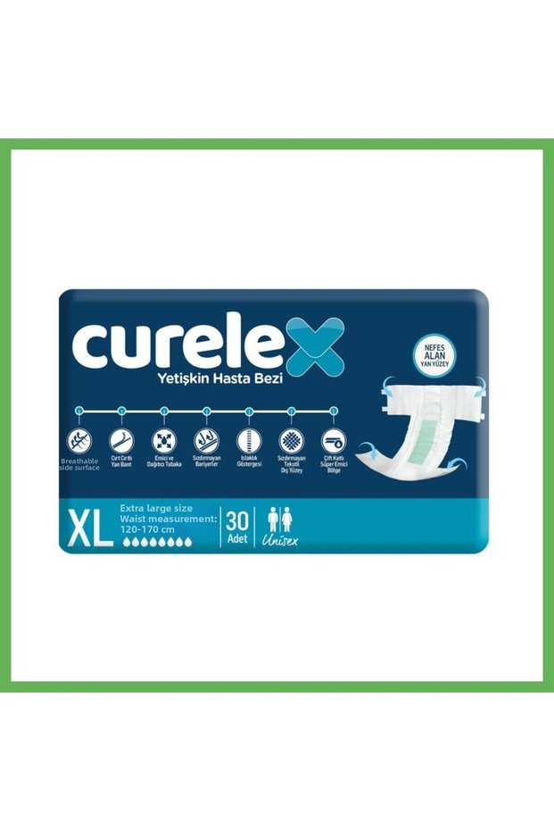 Adult Diapers with Waistband - XL - 120 Count, 4 Pack GEN01