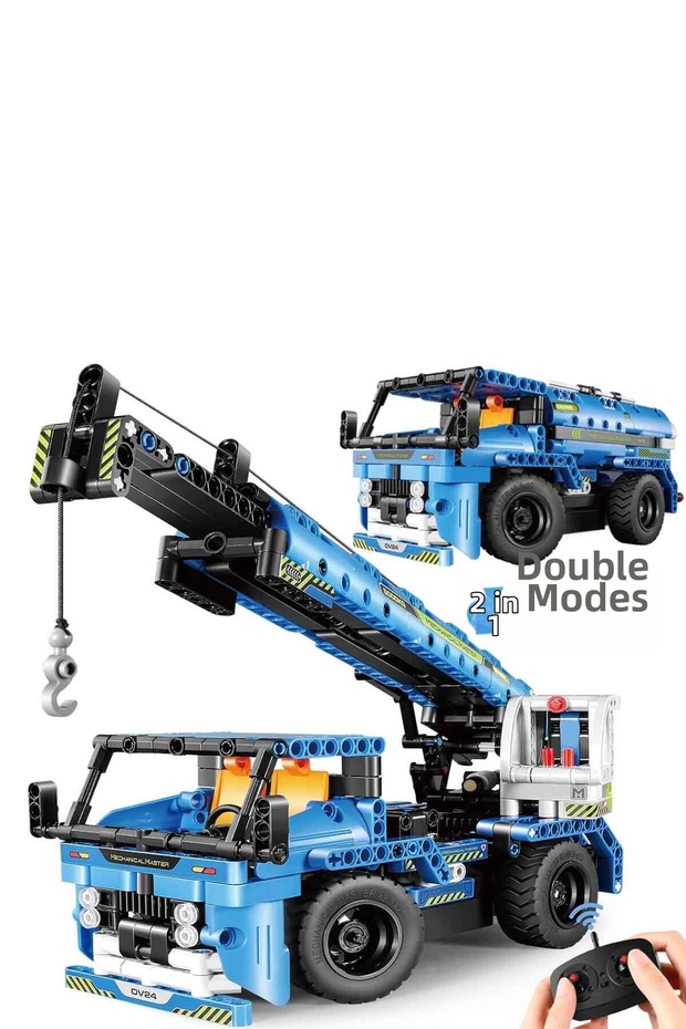 | iM. Master 2-in-1 Remote-Controlled Blue Crane | Ages 6+ | 401 Pieces | Mechanical Intelligence and Motor Skills