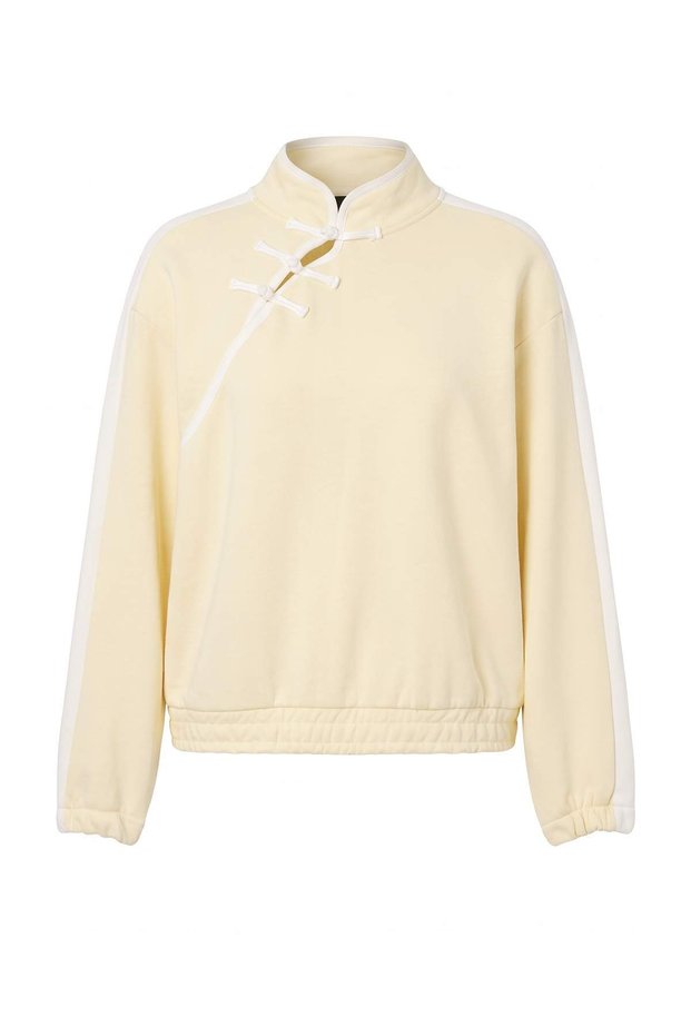 Yellow Knitted Sweatshirt Twoaw27Sw00223