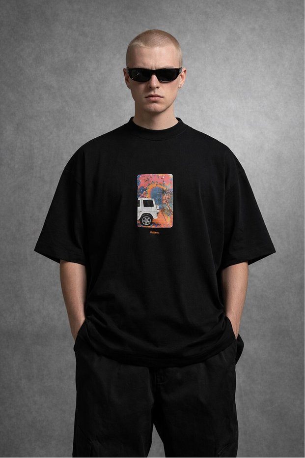Blue Gate Million Black Oversized Men's T-Shirt