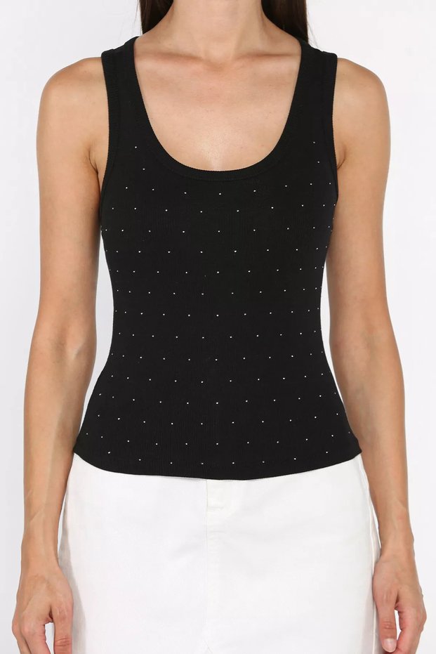 Front-Stoned Camisole Blouse