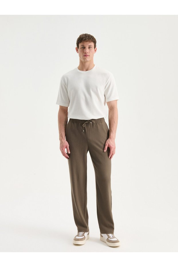 I Normal Fit Men's Textured Pants from Freezen Store
