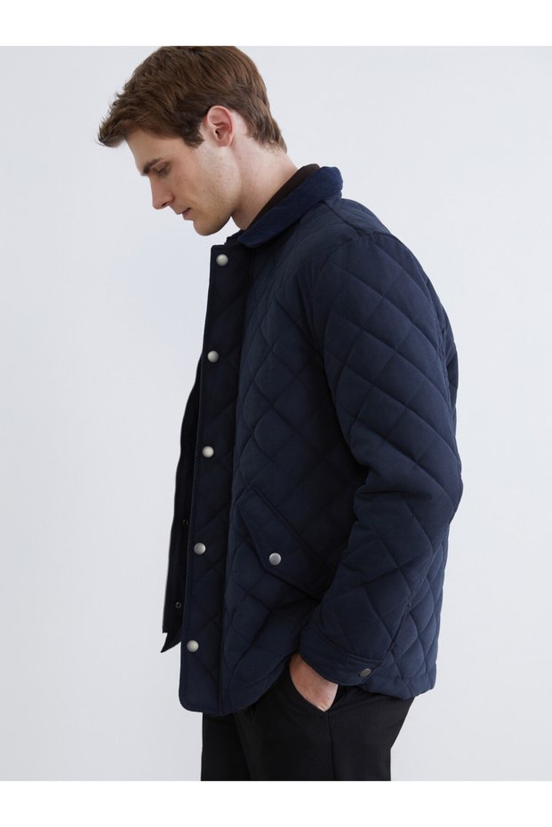Men’s Suede Coat with Robe Collar in Regular Fit from Freezen Store