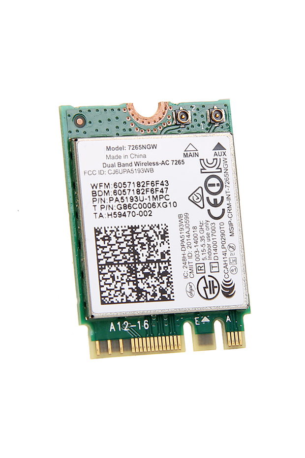 بطاقة واي فاي AC1200 7265NGW بطاقة شبكة سريعة 2.4G/5G مع واجهة بلوتوث 4.2 M.2 للكمبيوتر