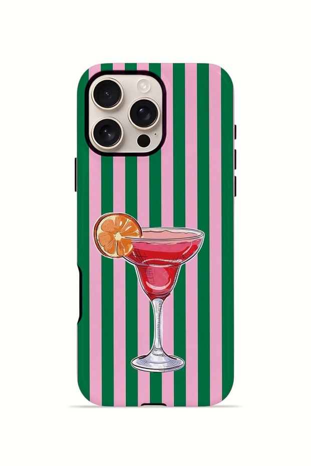 iPhone 16 Pro Vorian Double Layer Case Pink Citrus Cocktail