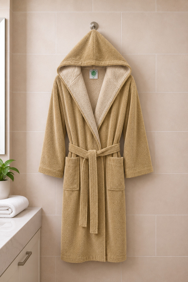 Triga Bathrobe with Hood 100% Cotton