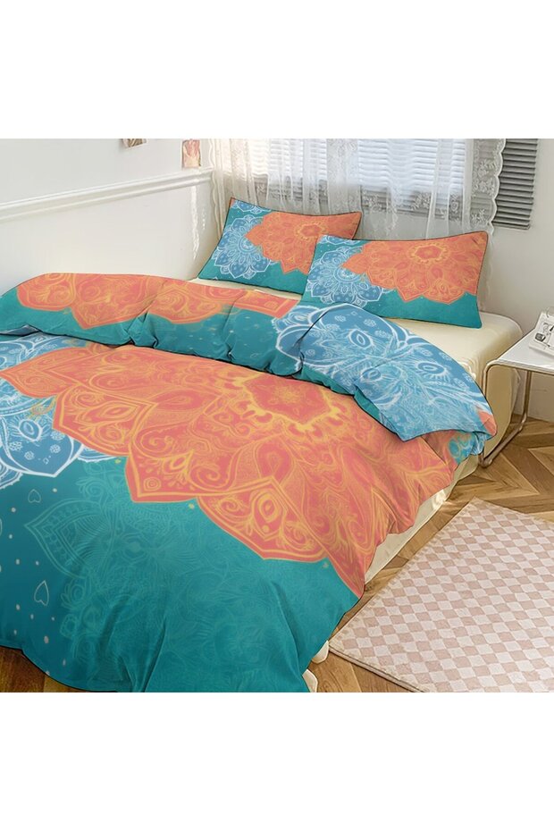 Nice Boho Pattern Bedding Set 3 Pieces, Decorative Bedroom Bedding