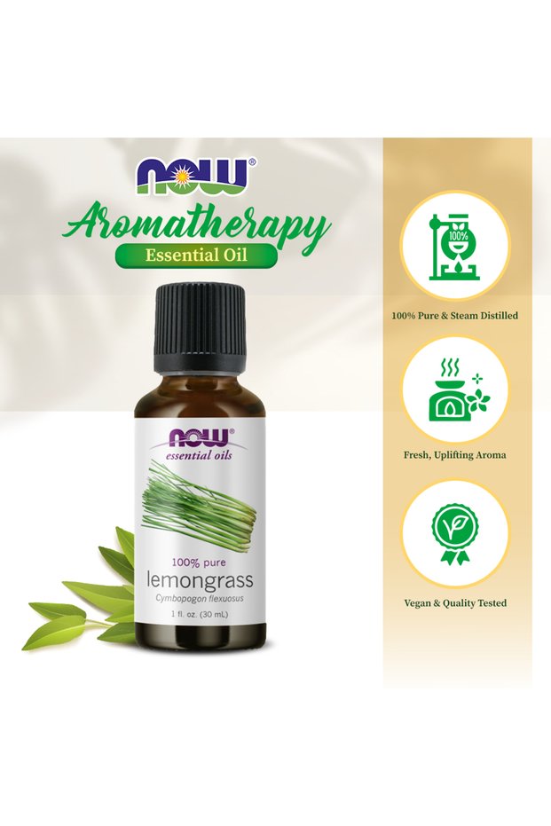 Foods Lemongrass Essential Oil, 30ml