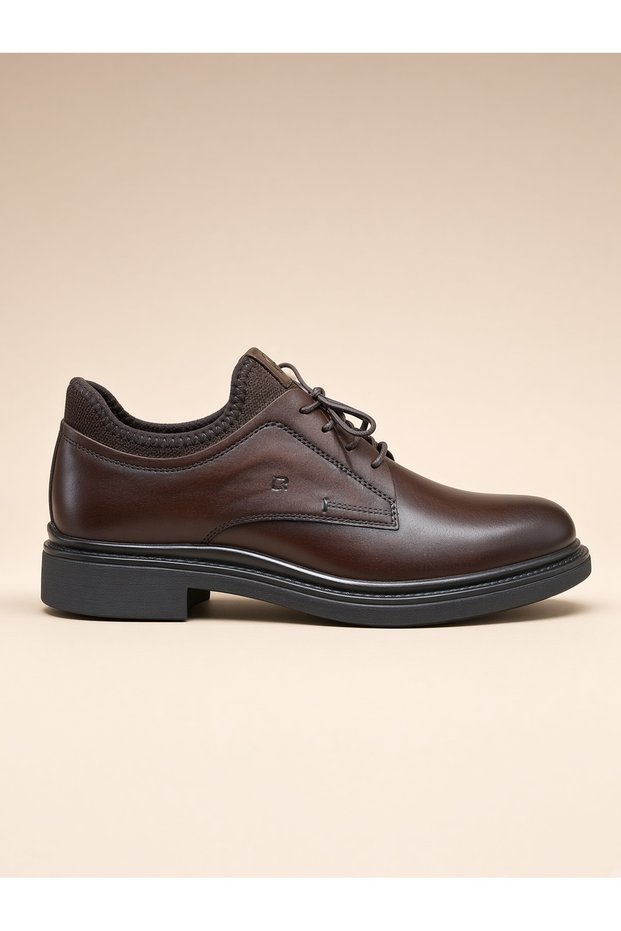 Kemal Aygün-Libero Liberto Men's Genuine Leather Lace-Up Shoes with Rubber Soles, Casual & Smart Casual