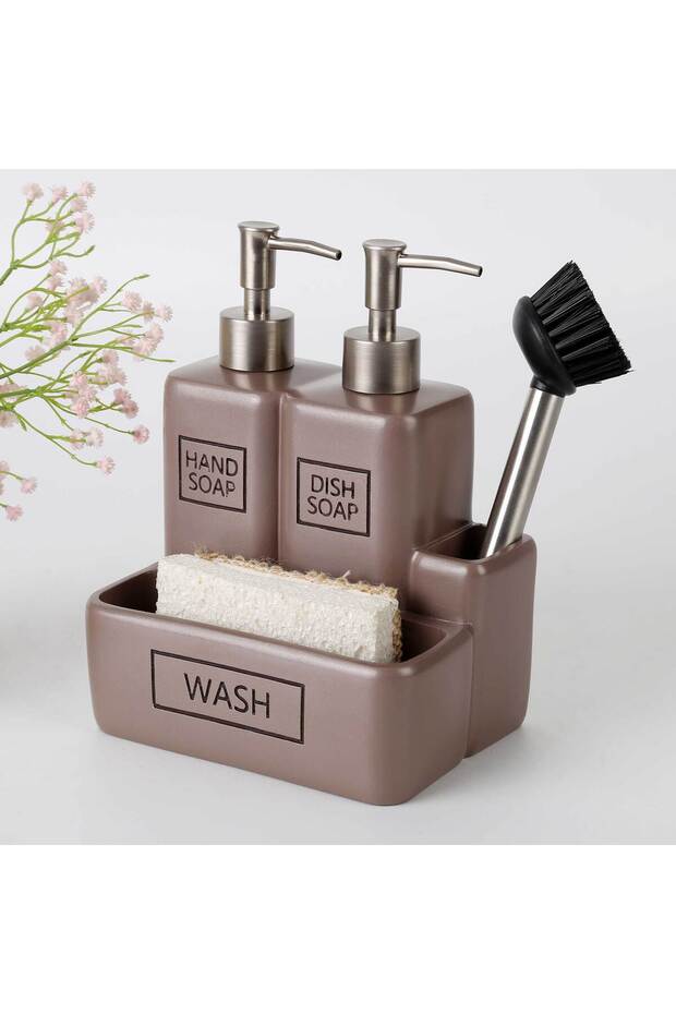 Liberty Two-Tone Sponge Towel, Taupe