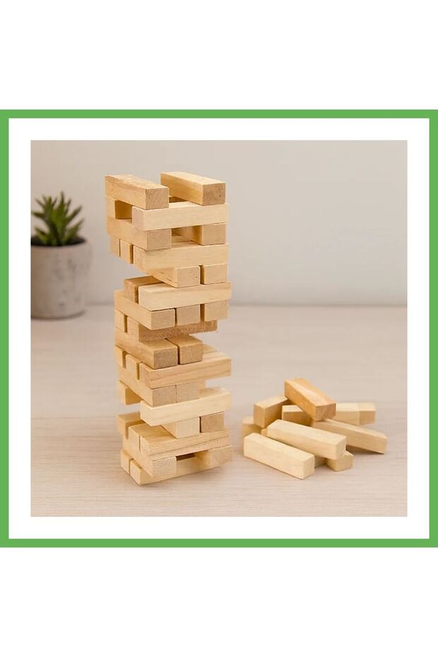 54-Piece Wooden Balancing Game (Jenga) GEN01