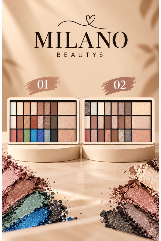 01 Professional Eyeshadow and Highlighter Palette – Colorful, Nude, Matte, and Shimmery Shades