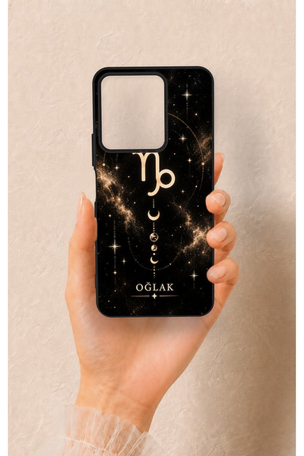 Vivo Y35 Compatible Capricorn-Themed Patterned Silicone Case