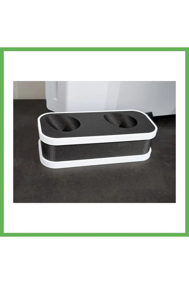 3D-Printed Dual-Joystick Stand, Two-Tone Wavy-Patterned Desktop Game Controller Holder GEN01