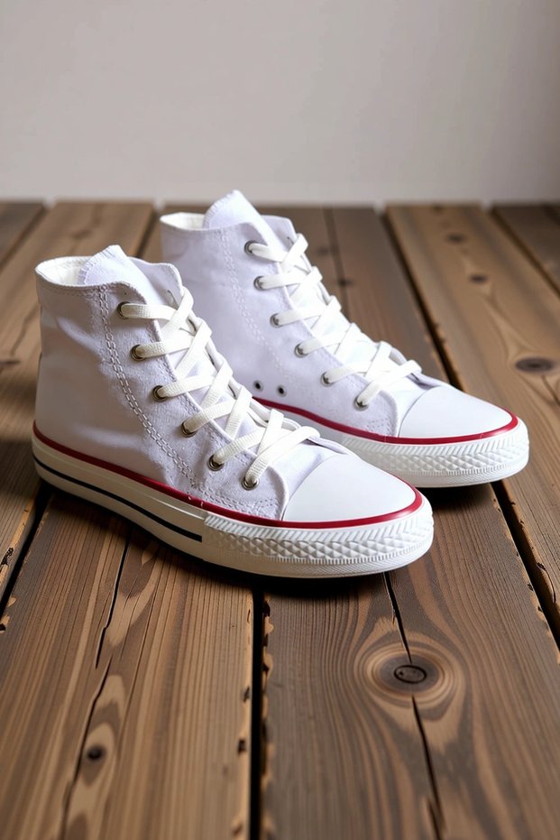 Men's Lace-Up Ankle-High Linen Casual Sneakers with Orthopedic Support and Non-Slip Sole