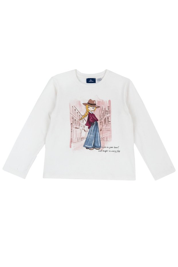 Bluza copii Chicco, Crem, 03150-71MC