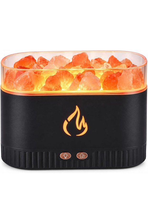 Himalayan Salt Lamp Aroma Diffuser with Natural Salt Rocks