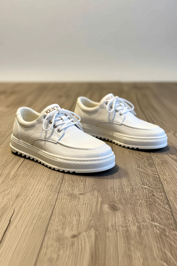 Men's Lace-Up Leather Casual Shoes with Orthopedic Soles: Comfortable, Relaxed, Modern, Seasonal, Stylish