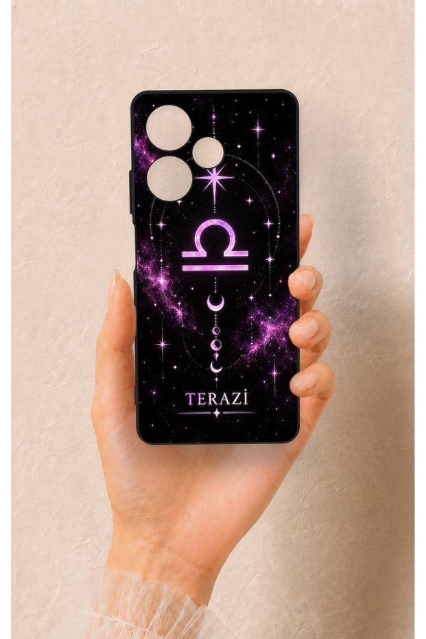 Infinix Hot 30 Compatible Libra-Themed Patterned Silicone Case