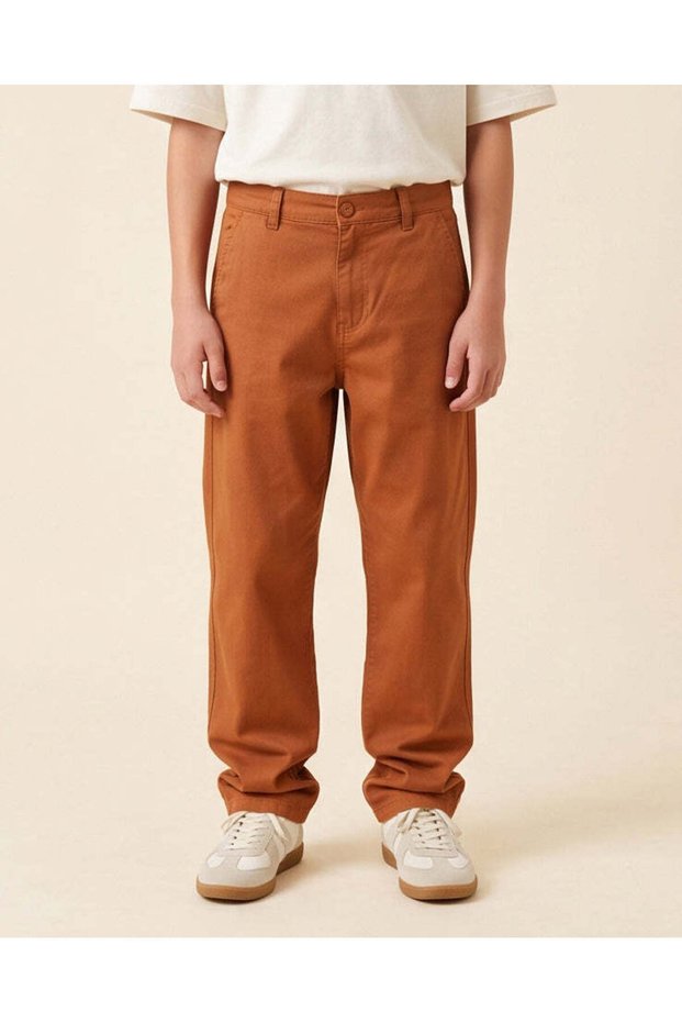 Senior Boys Rust Chino Trousers