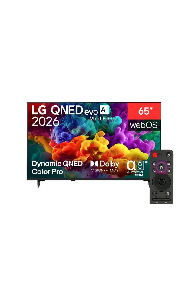 65-Inch QNED evo AI QNED85 Mini LED 4K Smart TV, 65QNED85B6T, Black | 2026 Model