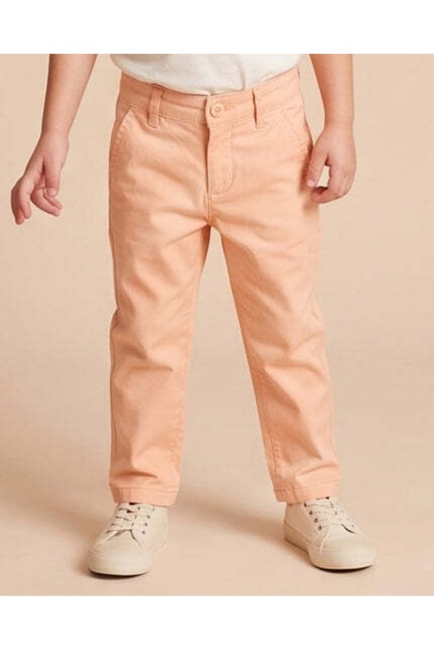 Boys Peach Chino Trousers