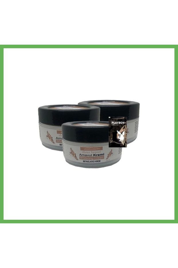 Three Brand Albanian Cream Whitening Cream, 3-Pack (50 ml Each) + 1 Free Gel GEN01