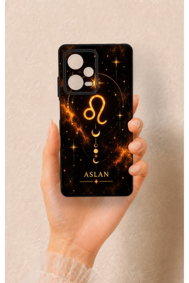 Redmi Note 12 Pro 5G Compatible Leo Zodiac-Themed Patterned Silicone Case
