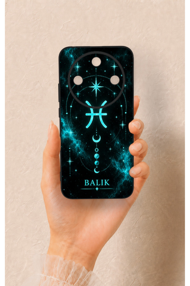 Honor Magic 8 Lite Compatible Silicone Case with Pisces-Themed Pattern