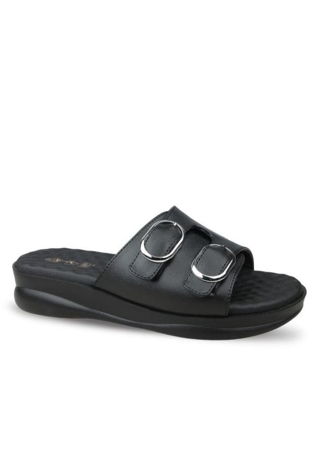 9975-23 Women's Slippers, Black, Sizes 36–40
