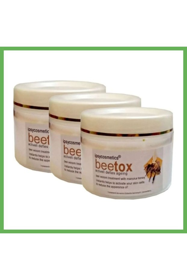 Super Ipsycosmetics Beetox Natural Bee Extract - Face, Skin, Décolleté, and Neck Cream 100 ml x 3 A GEN01