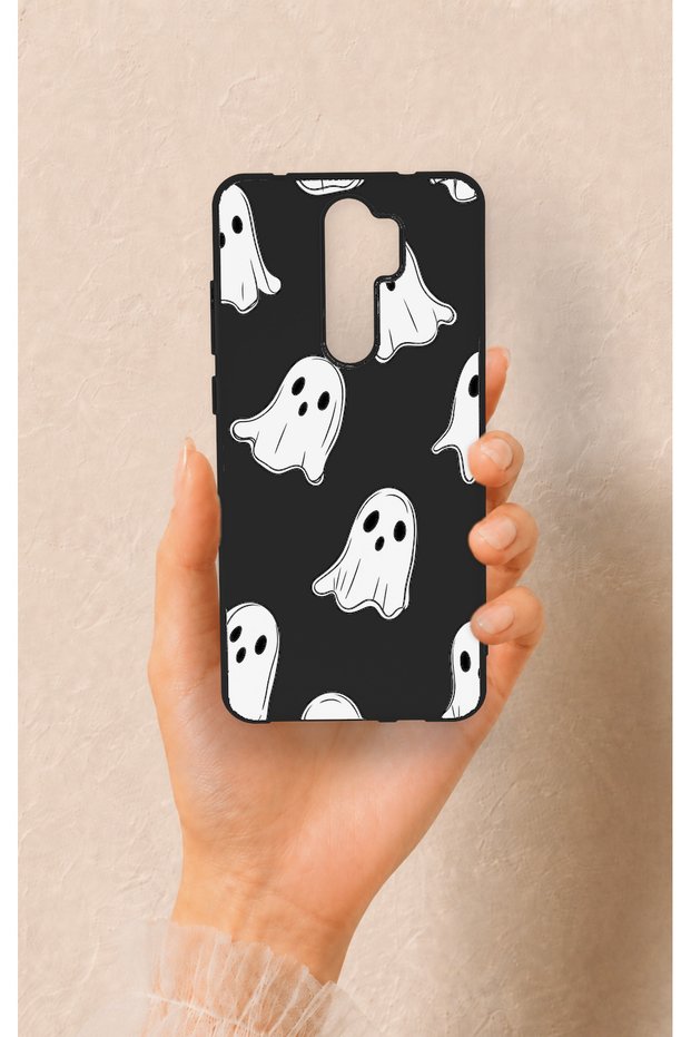 Cute Ghost-Patterned Silicone Case Compatible with the Redmi Note 8 Pro