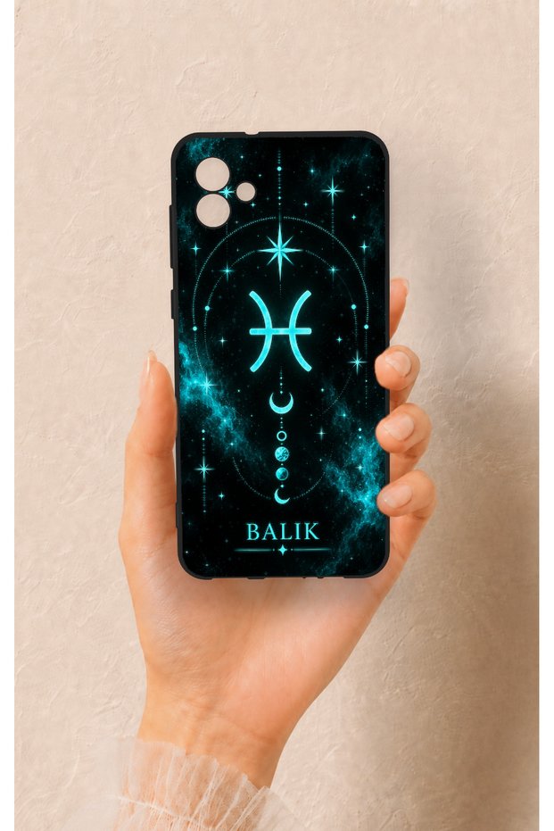 Samsung A04 Compatible Silicone Case with Pisces-Themed Pattern