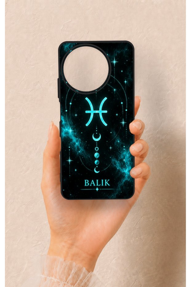Realme 11 Compatible Silicone Case with Pisces-Themed Pattern