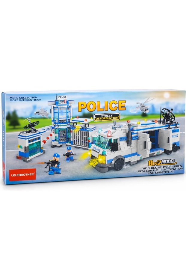 LEGO Brickz Police Set: 8 Different LEGO Sets in 1