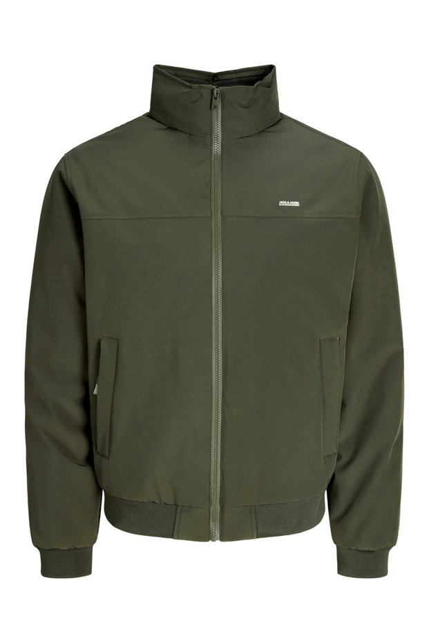 جاكيت JPRBLUTED WINDBREAKER للرجال، بسحاب، بقصة عادية.
