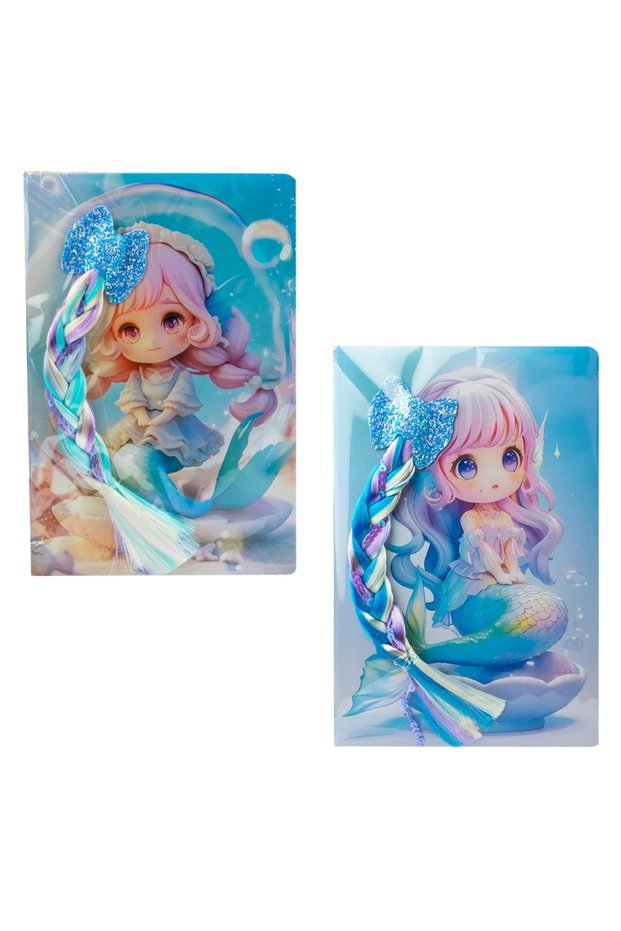 Mermaid A5 Notebook, 80 Lined Sheets