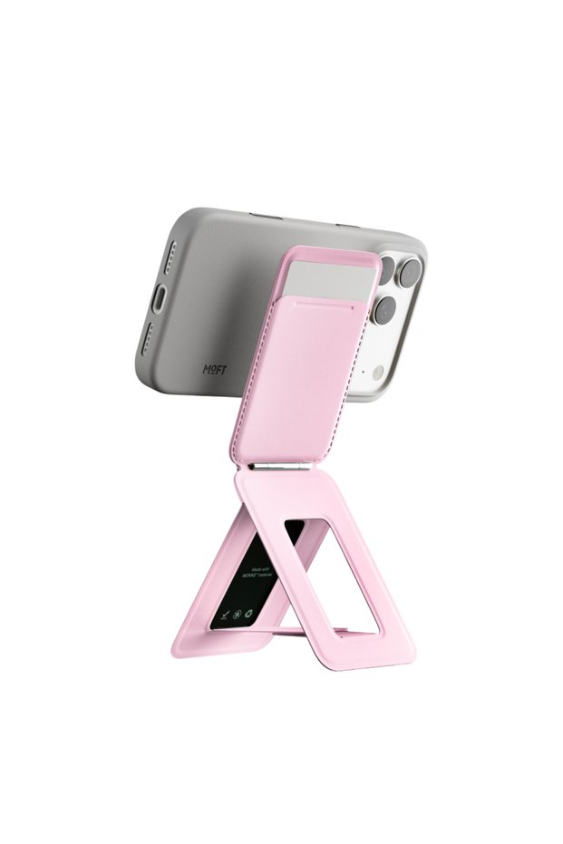 Snap Phone Washable Movas Vegan Leather Card Holder with Stand, Set of 3, M-Safe Compatible, Award-Winning Design