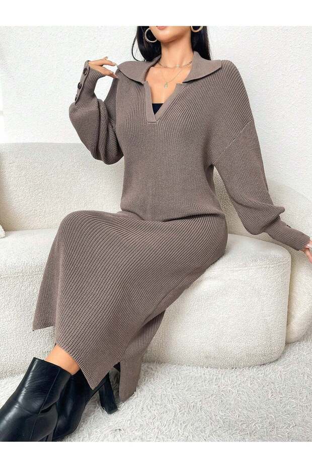 Rochie maxi, maro