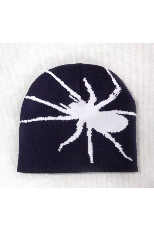 SPECIAL EDITION TARANTULA PRINT 100% Cotton 3-PLY FULL-WINTER LARGE SIZE MEN'S GOTHIC SWEAT BEANIE. THIS PRODUCT IS NOT MADE OF WOOL