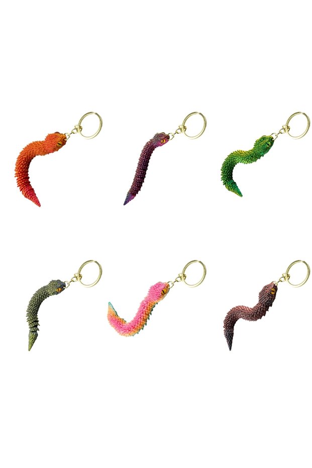 Breloc șarpe 3D, set de 12